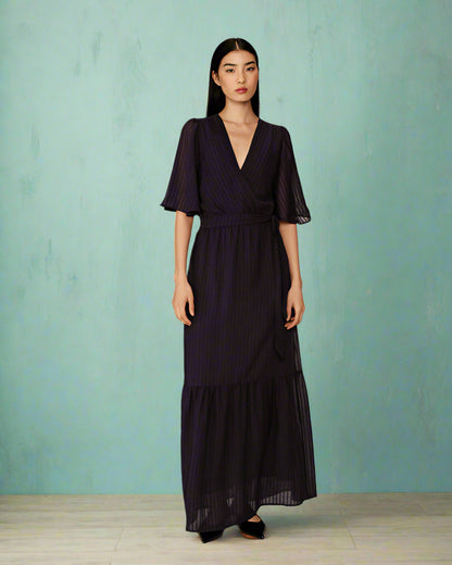 Grace &amp; Mila - Dress PERSE - Navy - Boutique Adam &amp; Eve marque canadienne, marque québécoise