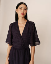 Grace & Mila - Dress PERSE - Navy - Boutique Adam & Eve marque canadienne, marque québécoise
