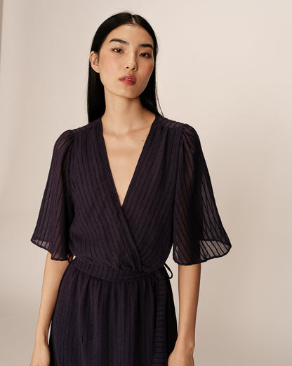 Grace &amp; Mila - Dress PERSE - Navy - Boutique Adam &amp; Eve marque canadienne, marque québécoise