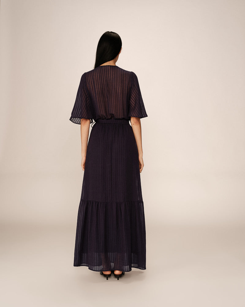 Grace &amp; Mila - Dress PERSE - Navy - Boutique Adam &amp; Eve marque canadienne, marque québécoise