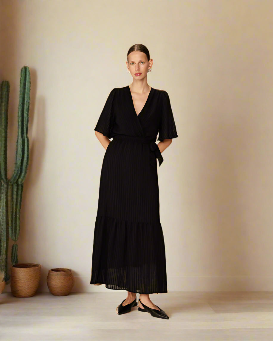 Grace &amp; Mila - Dress PERSE - Black - Boutique Adam &amp; Eve marque canadienne, marque québécoise