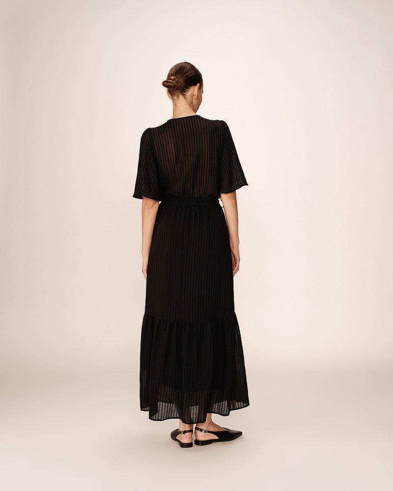 Grace &amp; Mila - Dress PERSE - Black - Boutique Adam &amp; Eve marque canadienne, marque québécoise