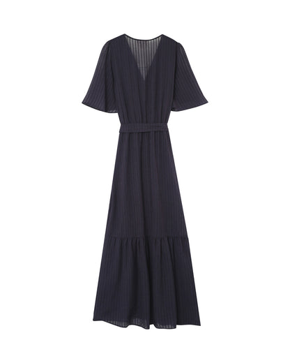 Grace &amp; Mila - Dress PERSE - Navy - Boutique Adam &amp; Eve marque canadienne, marque québécoise