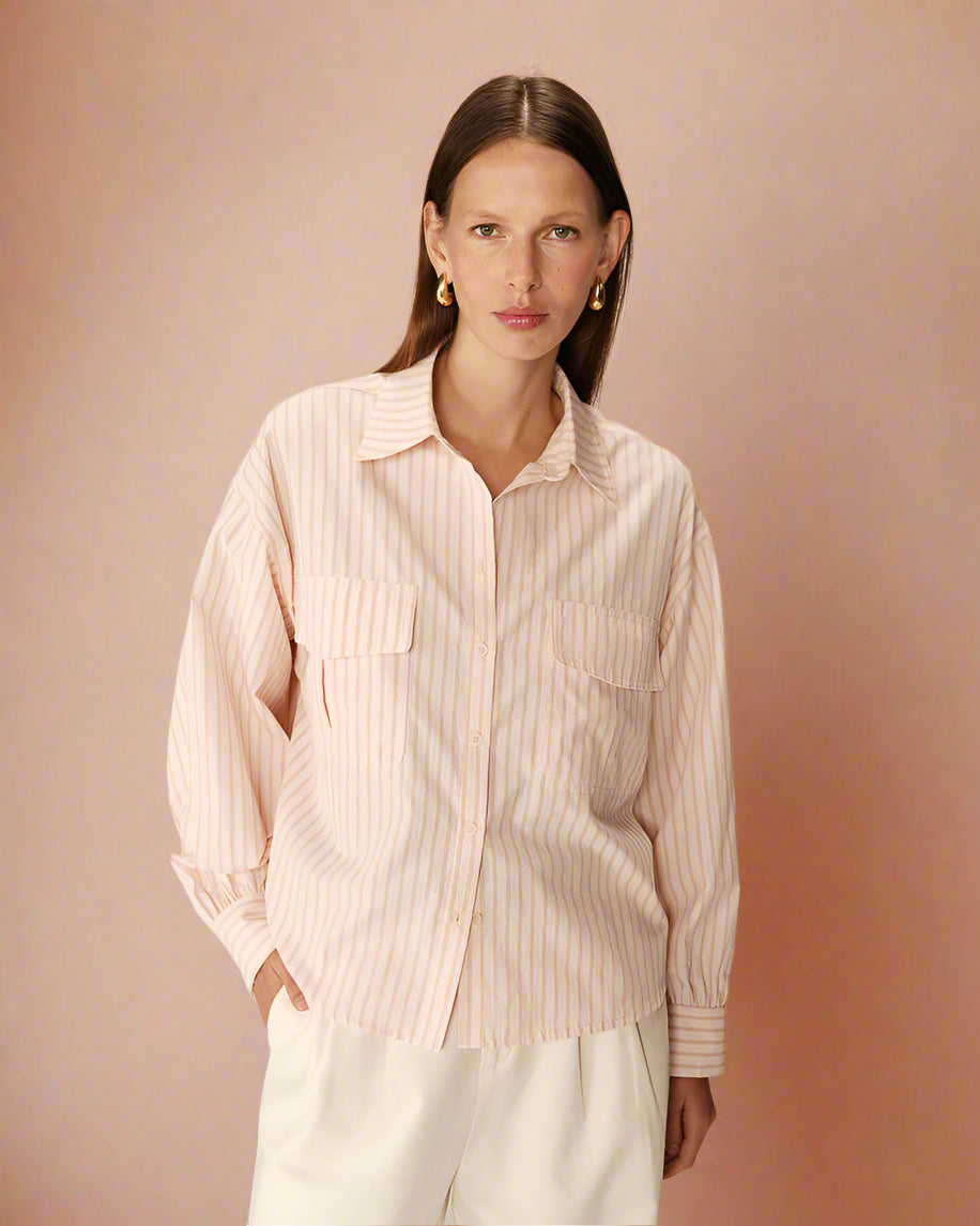 Grace &amp; Mila - Blouse PHOEBE - Pink - Boutique Adam &amp; Eve marque canadienne, marque québécoise