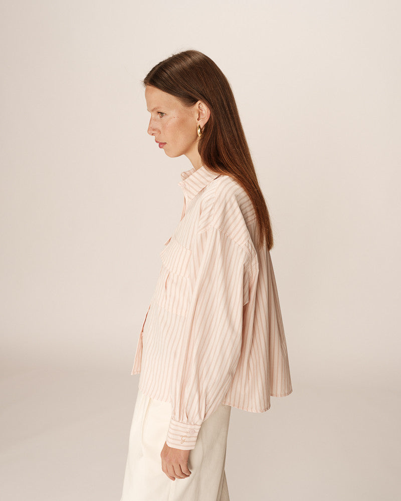 Grace &amp; Mila - Blouse PHOEBE - Pink - Boutique Adam &amp; Eve marque canadienne, marque québécoise