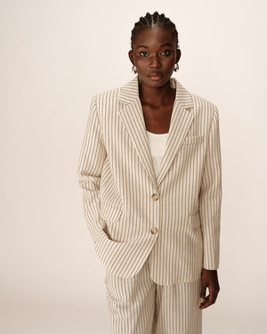 Grace & Mila - Blazer PIA - Off White - Boutique Adam & Eve marque canadienne, marque québécoise