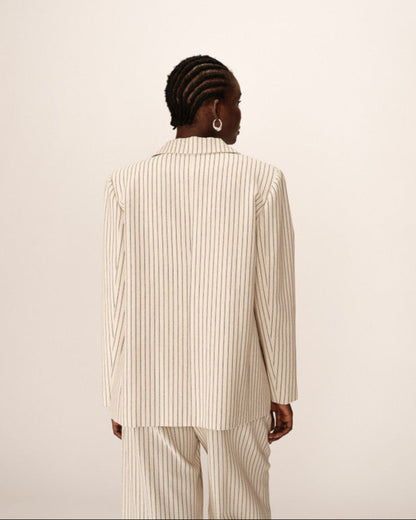 Grace &amp; Mila - Blazer PIA - Off White - Boutique Adam &amp; Eve marque canadienne, marque québécoise