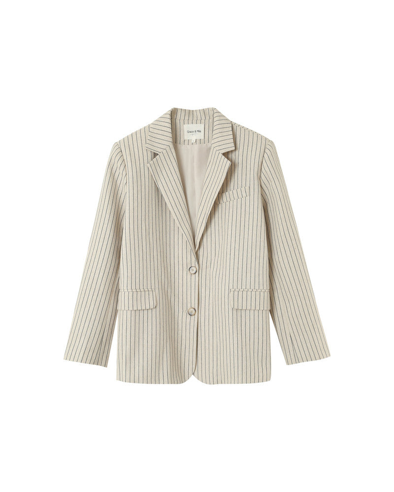 Grace &amp; Mila - Blazer PIA - Off White - Boutique Adam &amp; Eve marque canadienne, marque québécoise