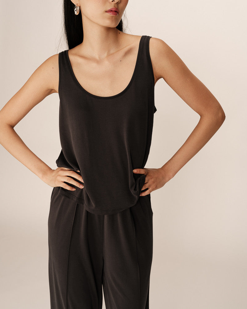 Grace &amp; Mila - Top PIE - Anthracite - Boutique Adam &amp; Eve marque canadienne, marque québécoise