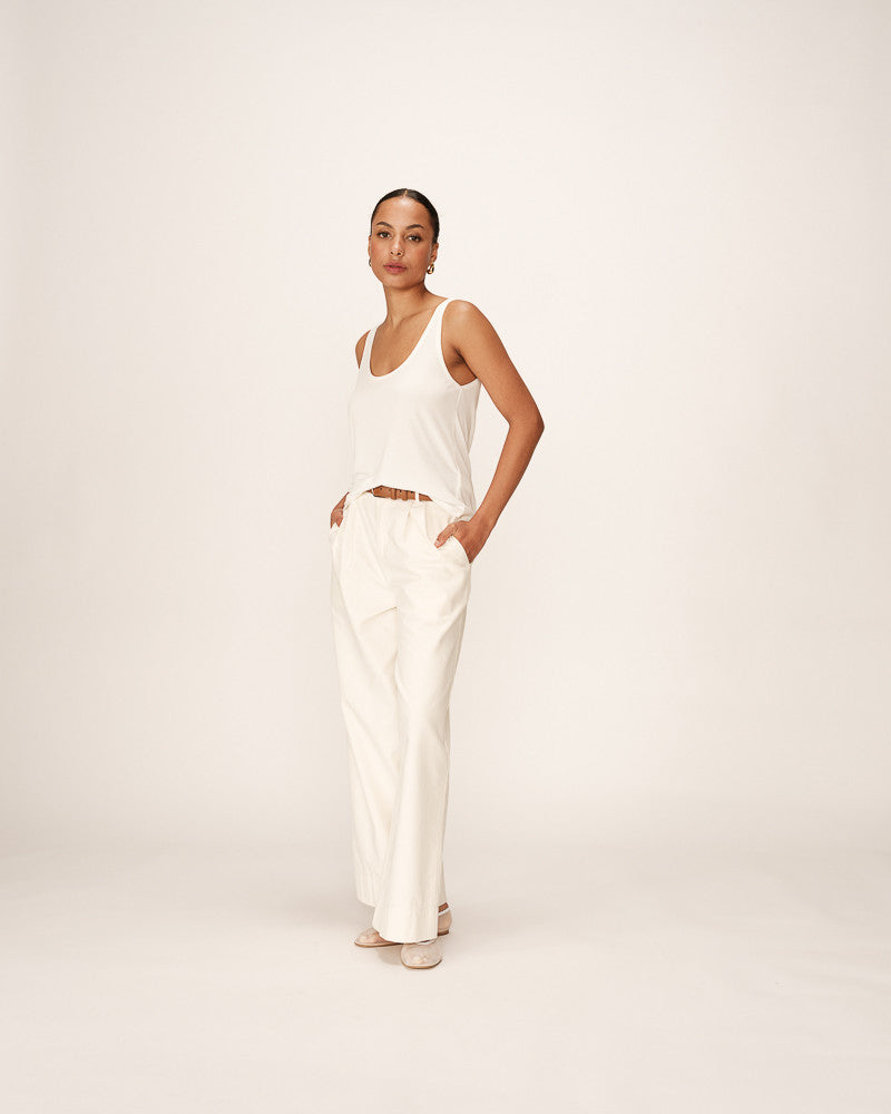 Grace &amp; Mila - Top PIE - Offwhite - Boutique Adam &amp; Eve marque canadienne, marque québécoise