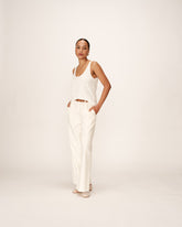 Grace & Mila - Top PIE - Offwhite - Boutique Adam & Eve marque canadienne, marque québécoise