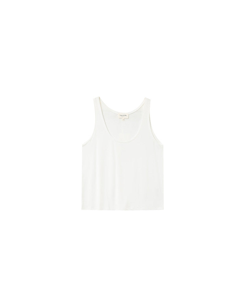 Grace &amp; Mila - Top PIE - Offwhite - Boutique Adam &amp; Eve marque canadienne, marque québécoise