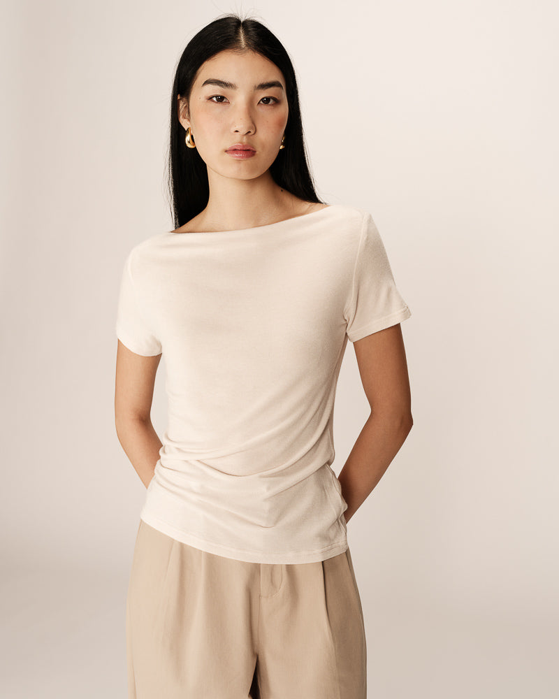Grace &amp; Mila - Top PILAR - Offwhite - Boutique Adam &amp; Eve marque canadienne, marque québécoise