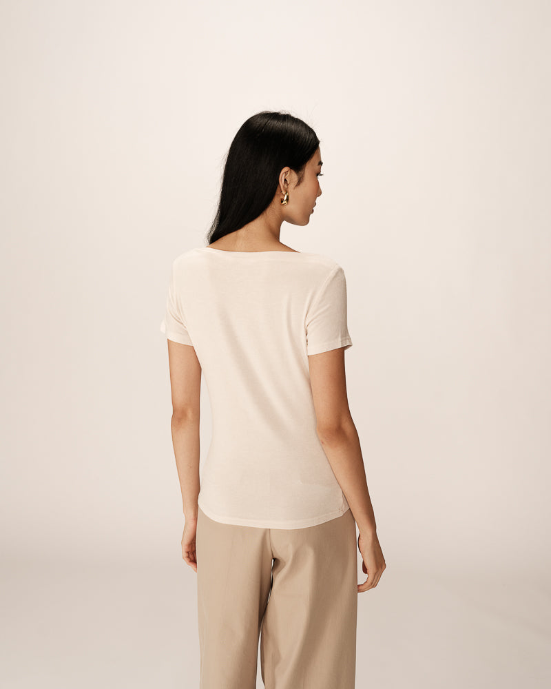 Grace &amp; Mila - Top PILAR - Offwhite - Boutique Adam &amp; Eve marque canadienne, marque québécoise