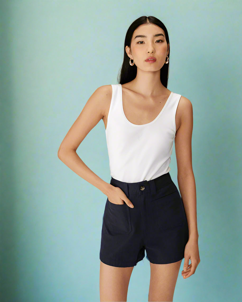 Grace &amp; Mila - Shorts PINO - Navy - Boutique Adam &amp; Eve marque canadienne, marque québécoise