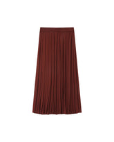 Grace & Mila - Skirt PLISSE - Marron - Boutique Adam & Eve marque canadienne, marque québécoise