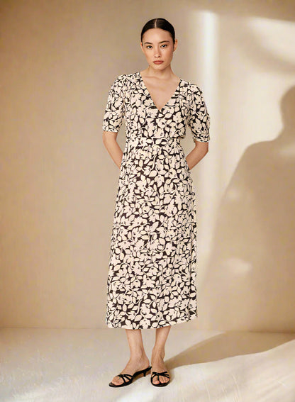 Grace &amp; Mila - Dress POLDIE - Floral - Boutique Adam &amp; Eve marque canadienne, marque québécoise