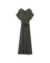 Grace & Mila - Dress POLLEN - Khaki - Boutique Adam & Eve marque canadienne, marque québécoise