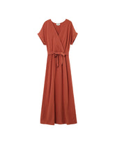 Grace & Mila - Dress POLLEN - Terracotta - Boutique Adam & Eve marque canadienne, marque québécoise