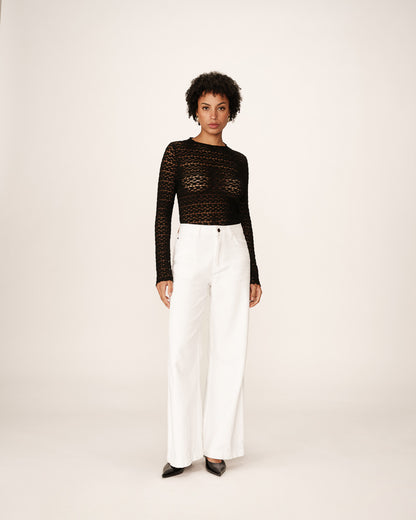 Grace &amp; Mila - Top PRAIRIE - Black - Boutique Adam &amp; Eve marque canadienne, marque québécoise