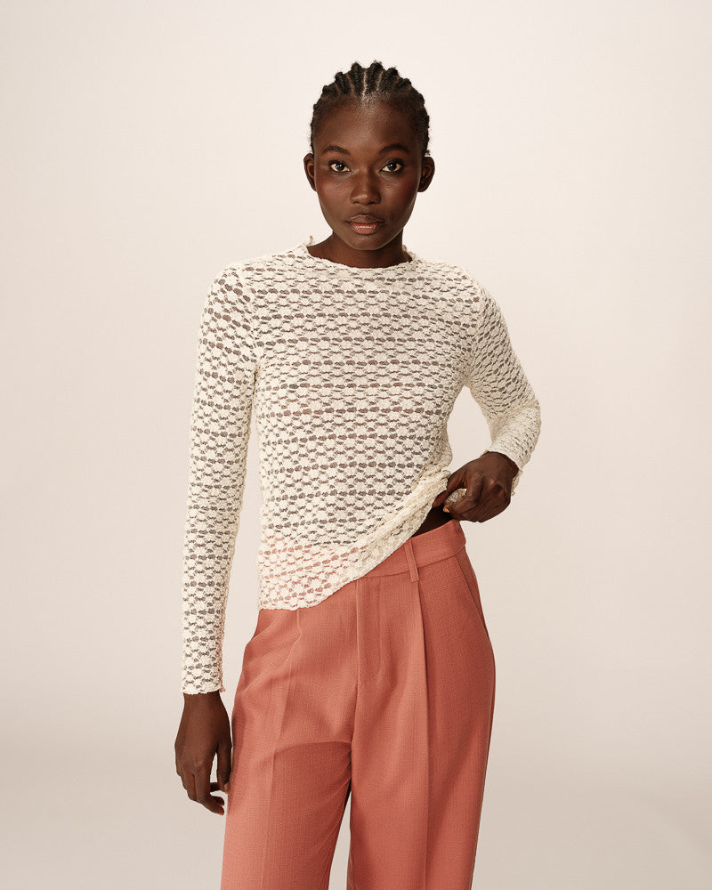 Grace &amp; Mila - Top PRAIRIE - Offwhite - Boutique Adam &amp; Eve marque canadienne, marque québécoise