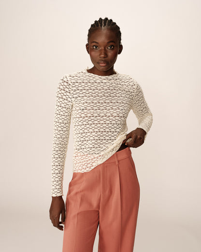 Grace &amp; Mila - Top PRAIRIE - Offwhite - Boutique Adam &amp; Eve marque canadienne, marque québécoise