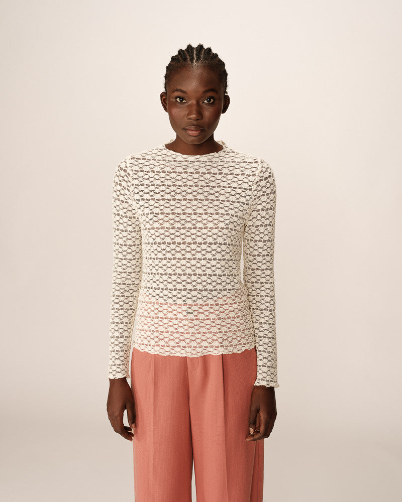 Grace &amp; Mila - Top PRAIRIE - Offwhite - Boutique Adam &amp; Eve marque canadienne, marque québécoise