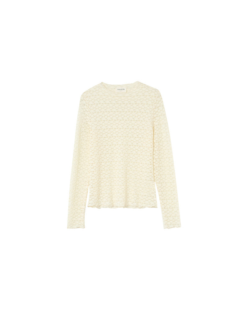 Grace &amp; Mila - Top PRAIRIE - Offwhite - Boutique Adam &amp; Eve marque canadienne, marque québécoise