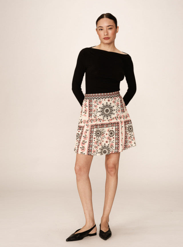 Grace &amp; Mila - Skirt PRECIEUSE - Offwhite - Boutique Adam &amp; Eve marque canadienne, marque québécoise