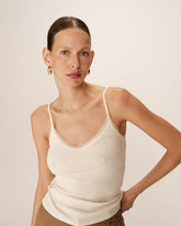 Grace & Mila - Top PRESTO - Off white - Boutique Adam & Eve marque canadienne, marque québécoise