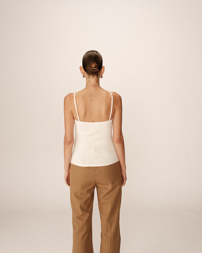 Grace &amp; Mila - Top PRESTO - Off white - Boutique Adam &amp; Eve marque canadienne, marque québécoise