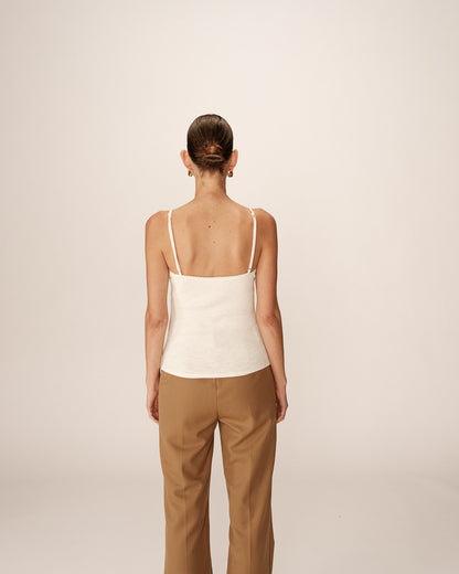 Grace &amp; Mila - Top PRESTO - Off white - Boutique Adam &amp; Eve marque canadienne, marque québécoise