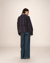 Grace & Mila - Trench PRINTEMPS - Navy - Boutique Adam & Eve marque canadienne, marque québécoise