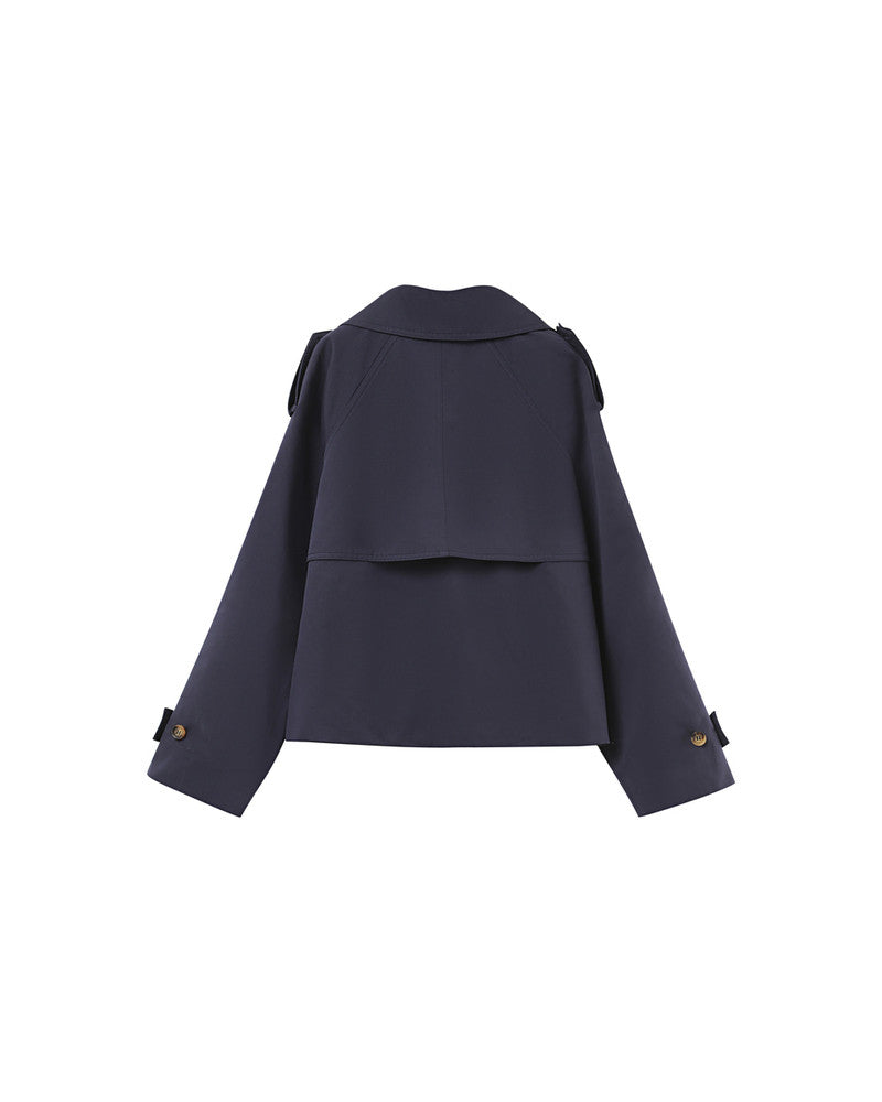 Grace &amp; Mila - Trench PRINTEMPS - Navy - Boutique Adam &amp; Eve marque canadienne, marque québécoise