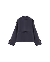 Grace & Mila - Trench PRINTEMPS - Navy - Boutique Adam & Eve marque canadienne, marque québécoise