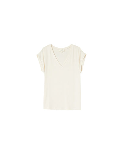 Grace &amp; Mila - T-shirt PROSPER - Off white - Boutique Adam &amp; Eve marque canadienne, marque québécoise
