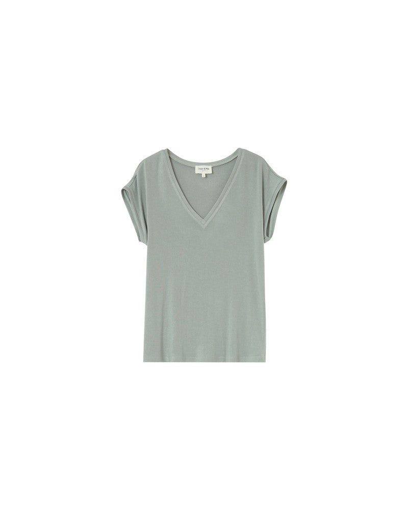 Grace &amp; Mila - T-shirt PROSPER - Green - Boutique Adam &amp; Eve marque canadienne, marque québécoise