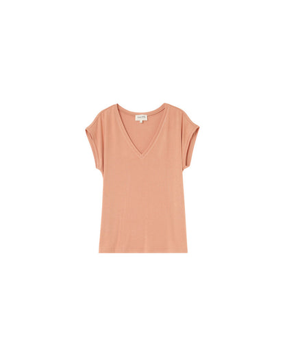 Grace &amp; Mila - T-shirt PROSPER - Orange - Boutique Adam &amp; Eve marque canadienne, marque québécoise