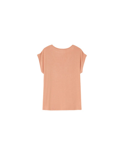 Grace &amp; Mila - T-shirt PROSPER - Orange - Boutique Adam &amp; Eve marque canadienne, marque québécoise