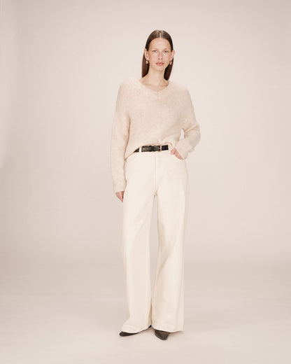 Grace &amp; Mila - Sweater SABADO - Off white - Boutique Adam &amp; Eve marque canadienne, marque québécoise