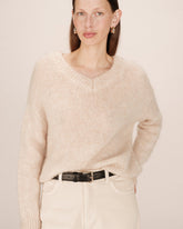 Grace & Mila - Sweater SABADO - Off white - Boutique Adam & Eve marque canadienne, marque québécoise