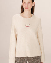 Grace & Mila - Sweater SAINTS - Off white - Boutique Adam & Eve marque canadienne, marque québécoise