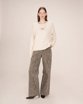 Grace & Mila - Sweater SAINTS - Off white - Boutique Adam & Eve marque canadienne, marque québécoise