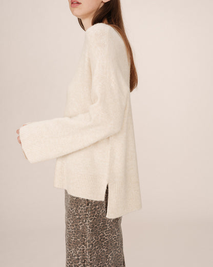 Grace &amp; Mila - Sweater SAINTS - Off white - Boutique Adam &amp; Eve marque canadienne, marque québécoise