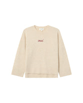 Grace & Mila - Sweater SAINTS - Off white - Boutique Adam & Eve marque canadienne, marque québécoise
