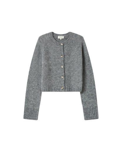 Grace &amp; Mila - Cardigan SALMA - Grey - Boutique Adam &amp; Eve marque canadienne, marque québécoise