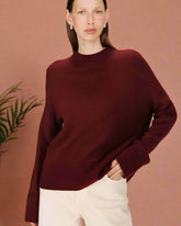 Grace & Mila - Sweater SALTY - Wine - Boutique Adam & Eve marque canadienne, marque québécoise