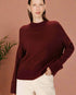Grace & Mila - Sweater SALTY - Wine - Boutique Adam & Eve marque canadienne, marque québécoise