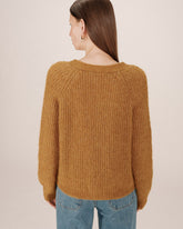 Grace & Mila - Cardigan SALUDA - Ocher - Boutique Adam & Eve marque canadienne, marque québécoise