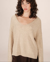 Grace & Mila - Sweater SALVADOR - Off white - Boutique Adam & Eve marque canadienne, marque québécoise